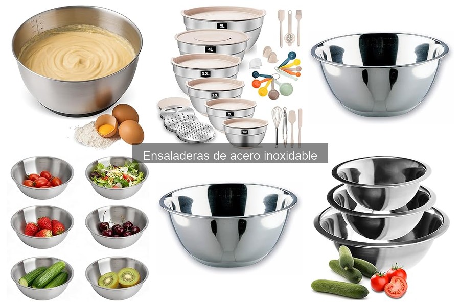 Alternativas a las ensaladeras de acero inoxidable