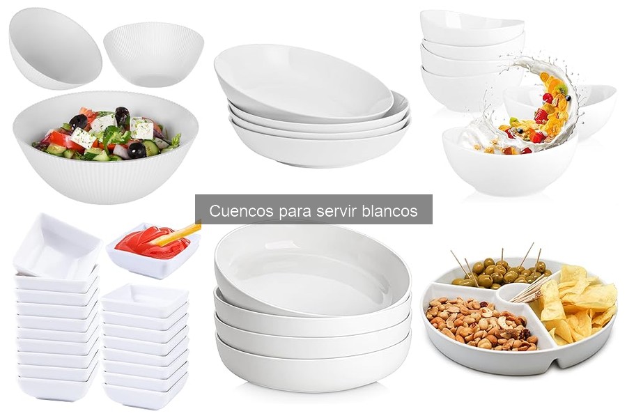 Alternativas a los cuencos para servir blancos