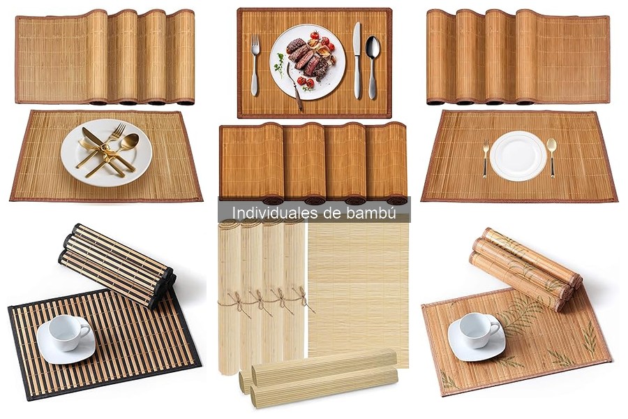 Alternativas a los individuales de bambú para comidas compartidas