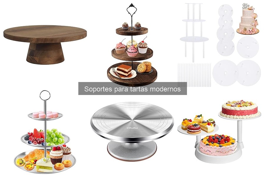 Alternativas creativas a soportes convencionales para tartas