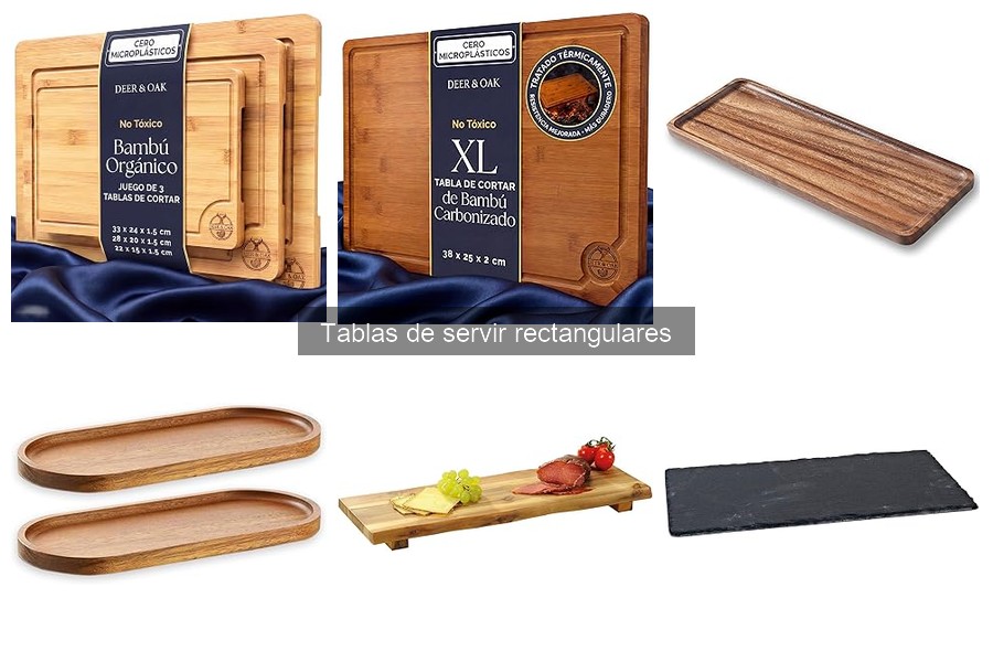 Alternativas Creativas a Tablas de Servir Rectangulares