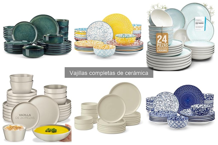 Cómo elegir la mejor vajilla completa de cerámica