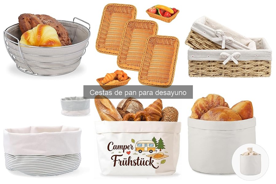 Comparativa de cestas de pan: materiales y características