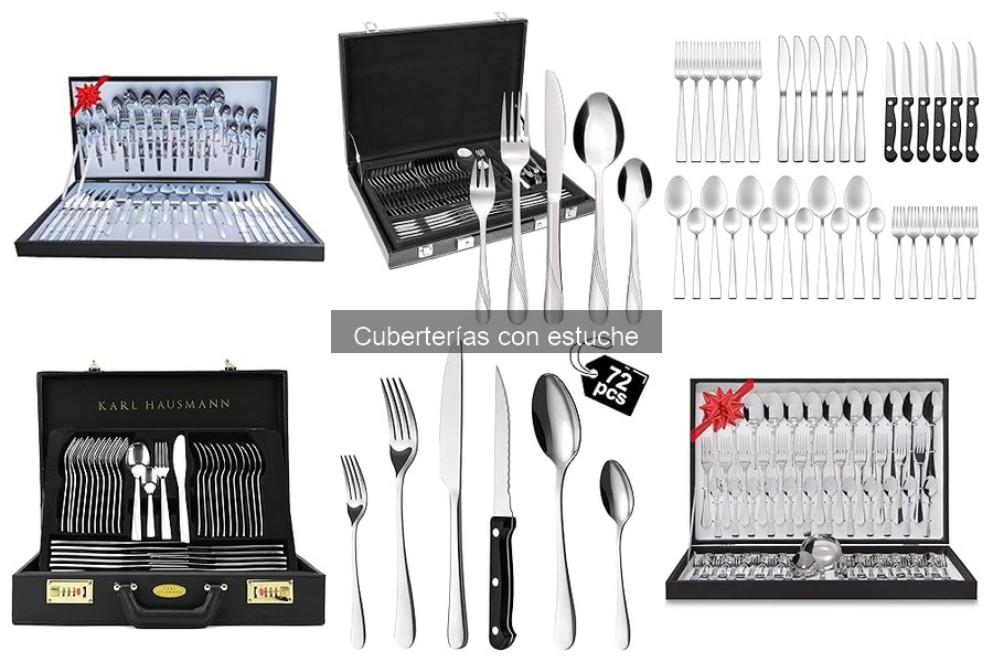 Comparativa de cuberterías con estuche: acero inoxidable vs otros