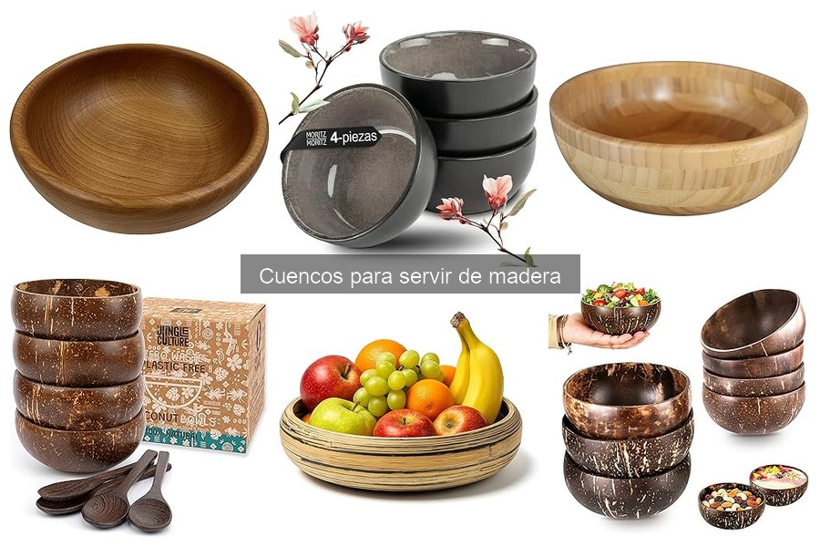 Cuencos de madera vs cuencos de plástico para servir
