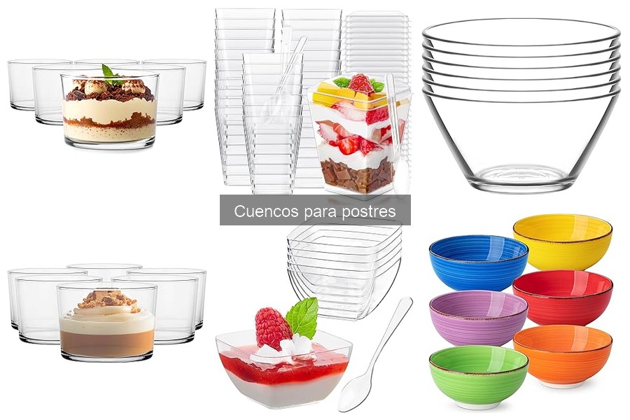 Cuencos de vidrio vs. plástico para postres: ¿Cuál elegir?