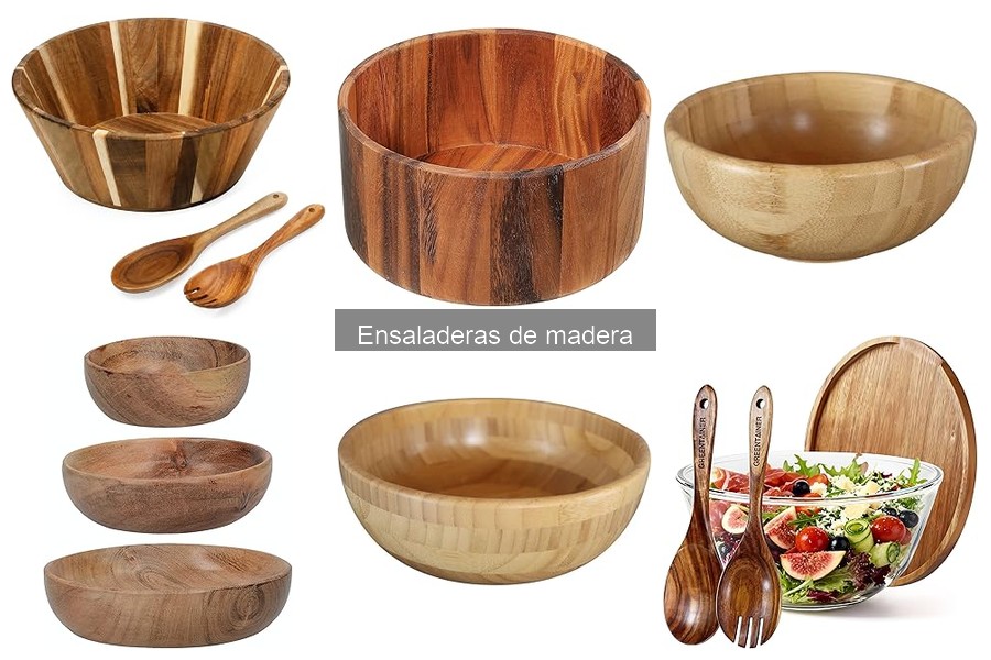 Ensaladeras de madera decorativas: estilo y funcionalidad