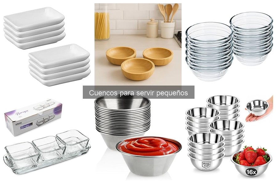 Errores al elegir cuencos para servir pequeños