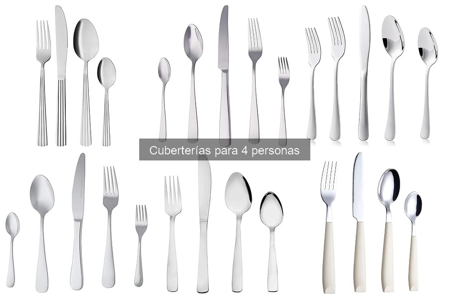 Errores comunes al elegir cuberterías para 4 personas