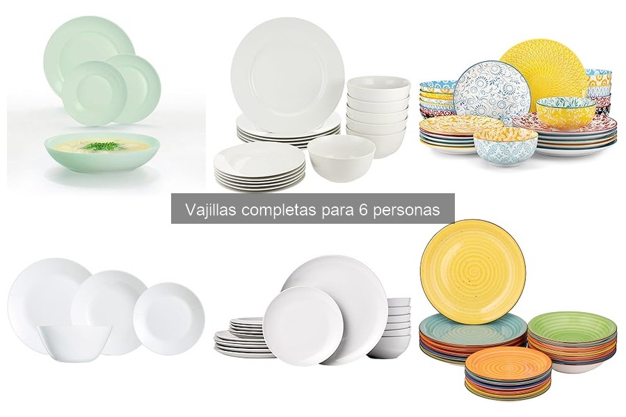 Errores comunes al usar vajillas completas para 6 personas