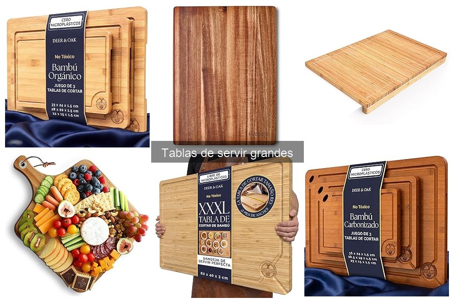 Guía de compra de tablas de servir grandes para tus comidas