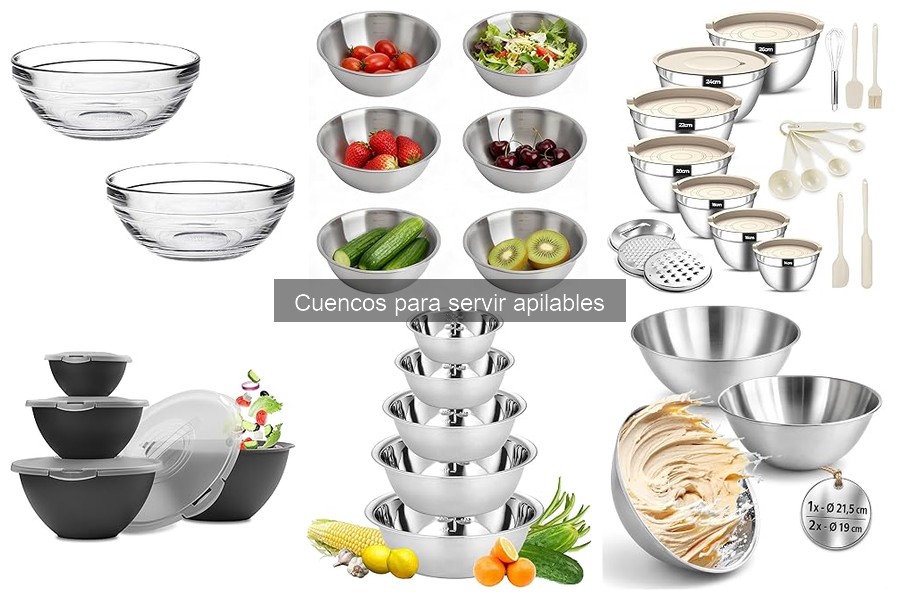 Guía para elegir cuencos apilables para servir con estilo