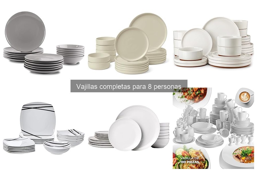 Guía para elegir la vajilla ideal para 8 personas