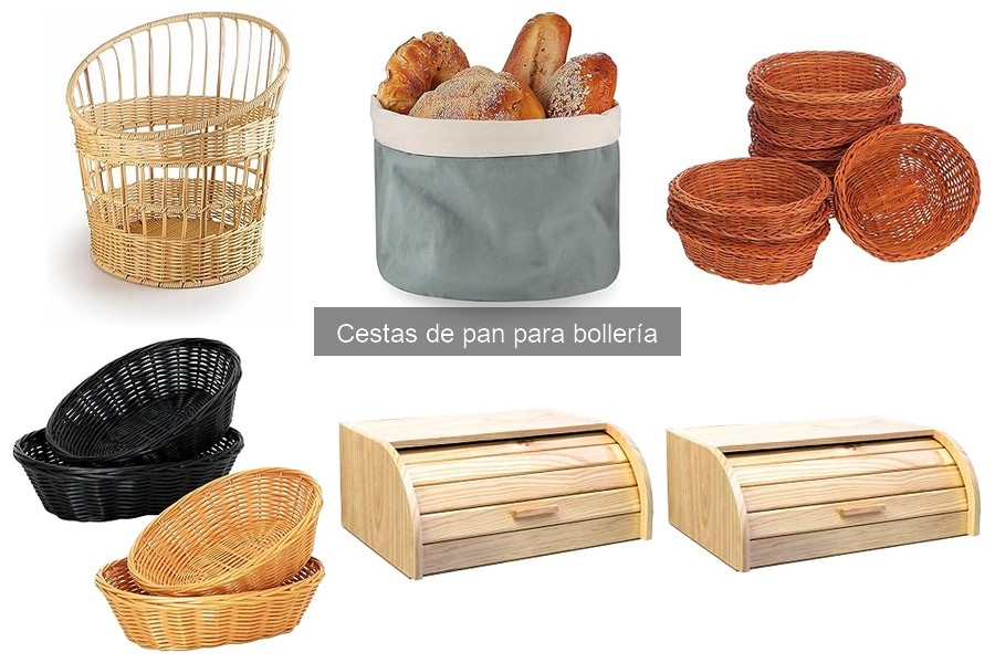 Mejores cestas de pan para bollería en casas pequeñas