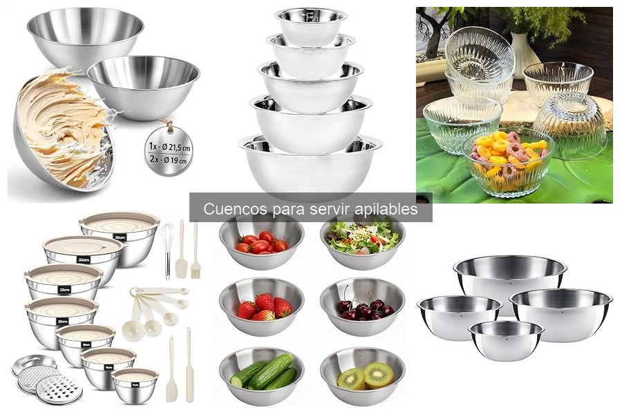 Mejores cuencos apilables para fiestas: guía de compra