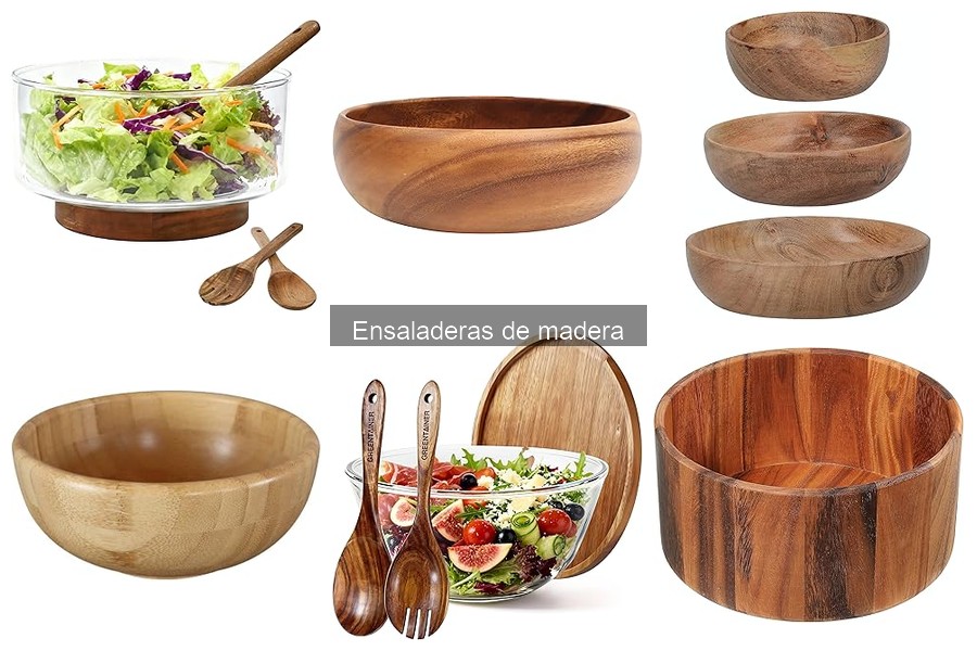 Mejores ensaladeras de madera para picnics al aire libre