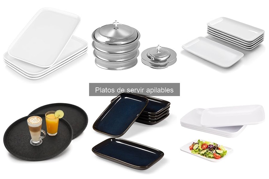 Mejores materiales para platos de servir apilables