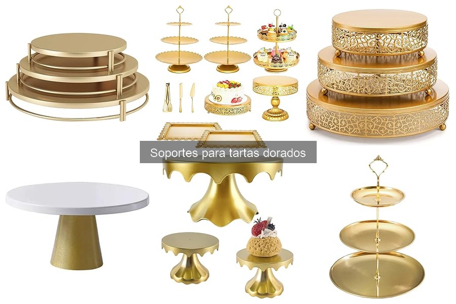 Mejores soportes dorados para tartas en 2023