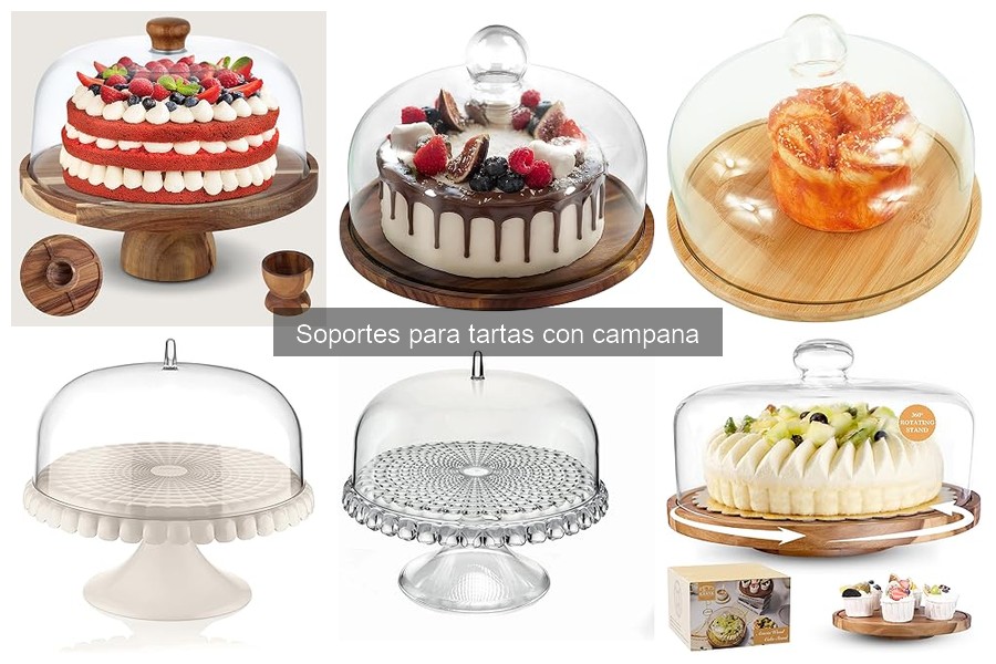 Mejores soportes para tartas con campana: opiniones de usuarios