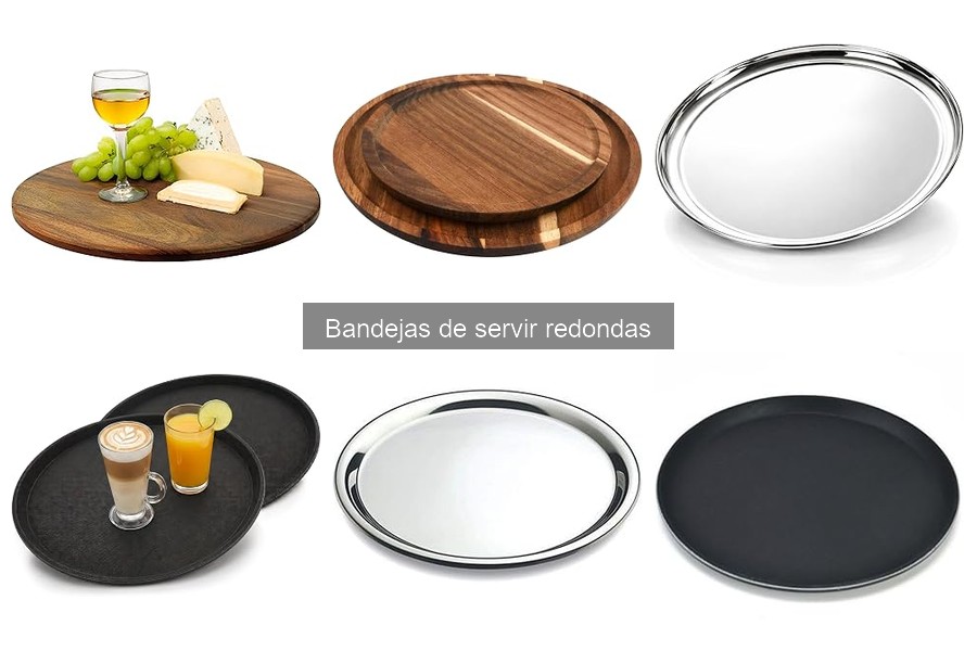 ¿Qué tamaño de bandeja de servir redonda necesitas?