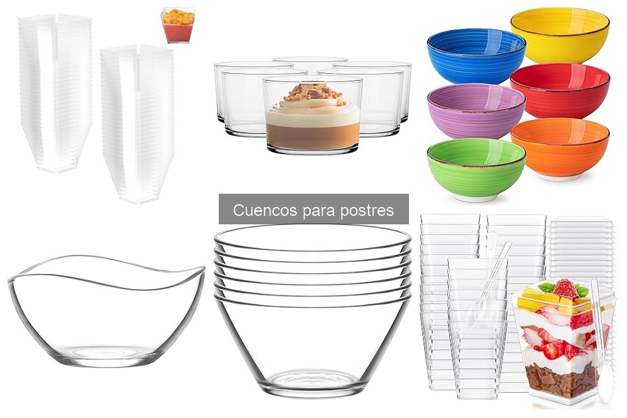 Tipos de cuencos para postres: variedades y características