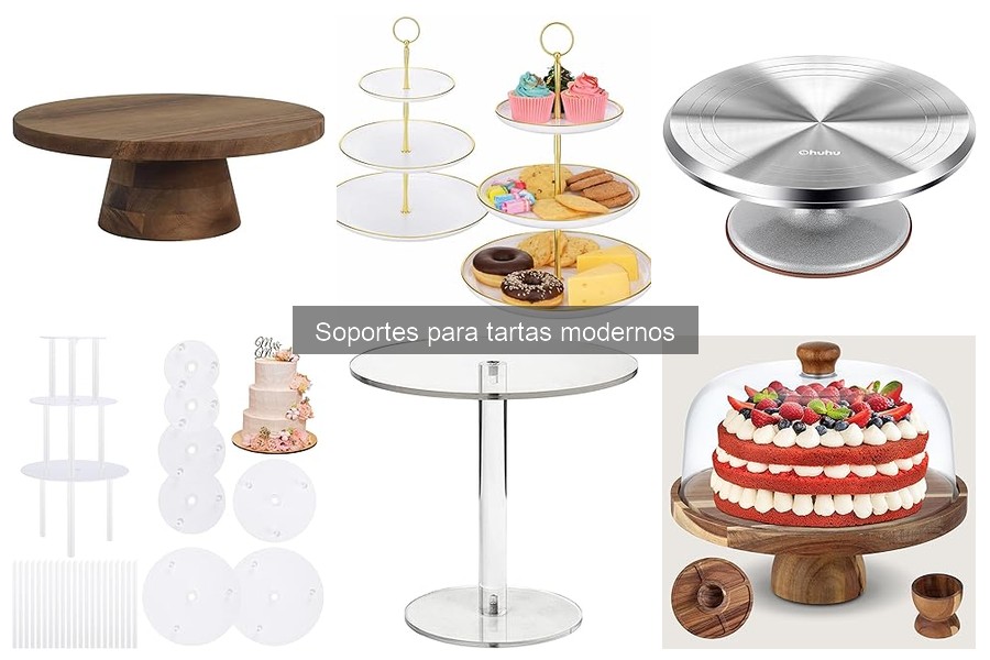 Tipos de Soportes para Tartas Modernos: Materiales y Diseños