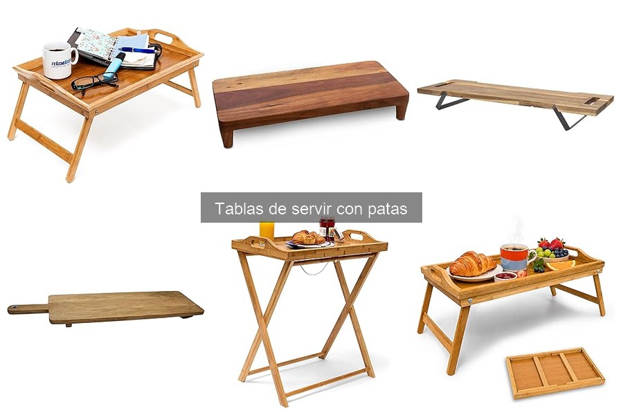 Tipos de tablas de servir con patas: estilos y materiales