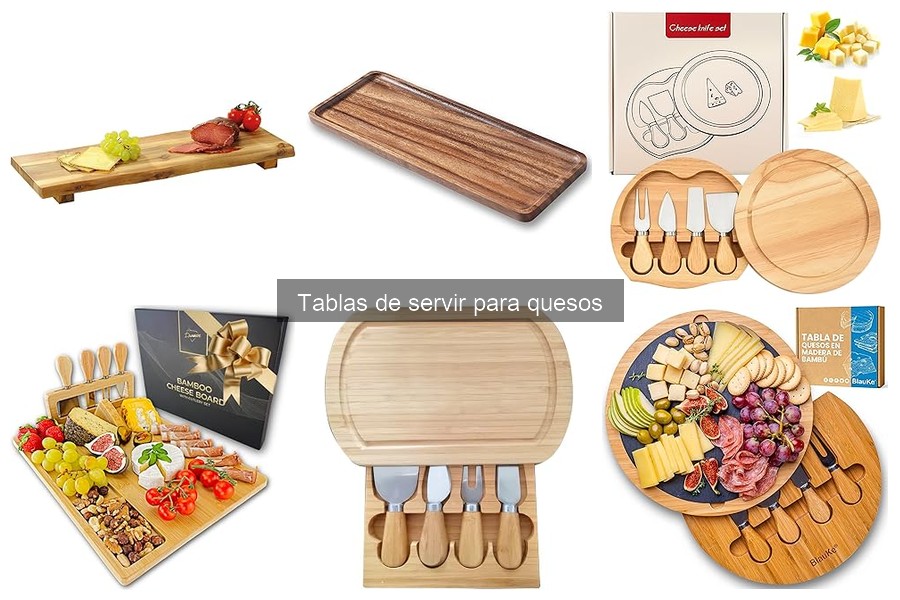 Tipos de tablas de servir para quesos: guía completa