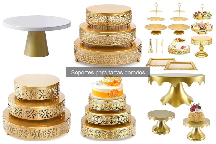 Ventajas de usar soportes dorados para tartas y postres