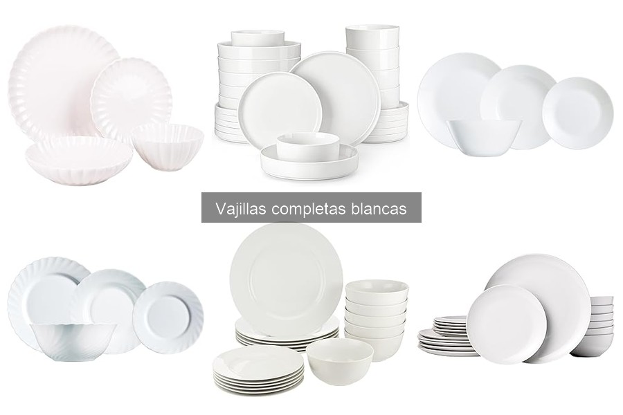 Ventajas de Usar Vajillas Completas Blancas en tus Comidas