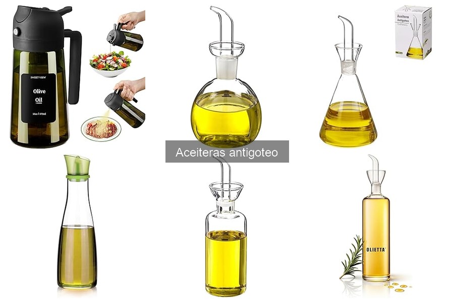 Ventajas y desventajas de las aceiteras antigoteo